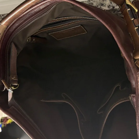 Coach Vintage Dark Brown Leather Bucket Bag - Picture 7 of 9